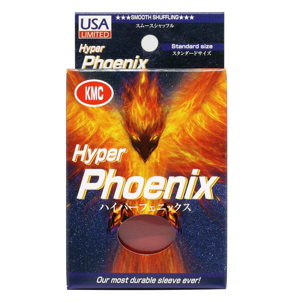 KMC Card Barrier - Hyper Phoenix - Red (100-Pack) - KMC Card Sleeves