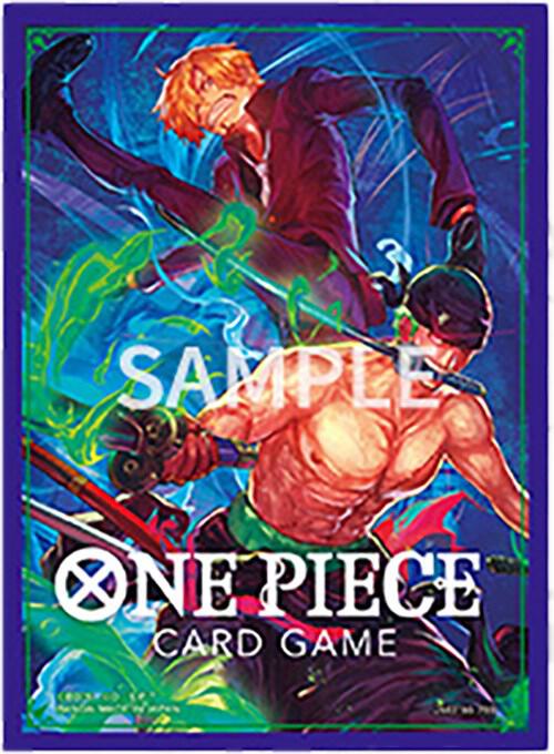 One Piece Card Game Official Sleeves: Assortment 5 - Zoro & Sanji (70-Pack) - Bandai Card Sleeves