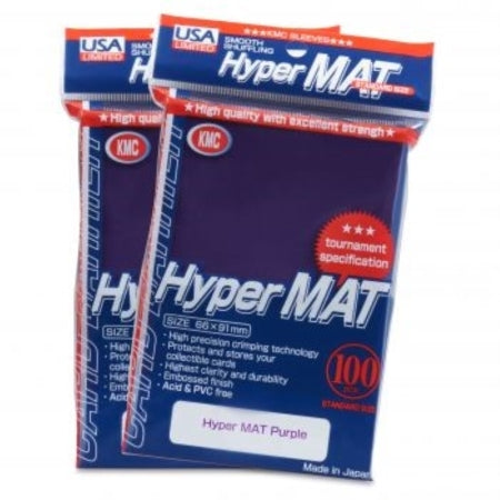 KMC SLEEVE: HYPER MATTE SLEEVES (US DISTRIBUTION PACKAGING): PURPLE (100CT)