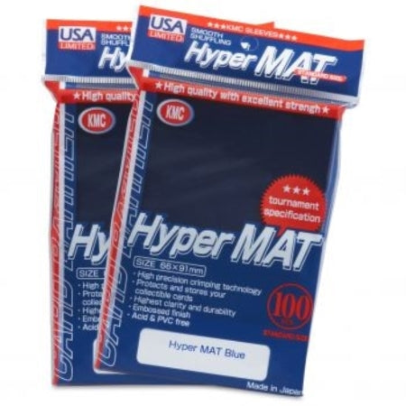 KMC SLEEVE: HYPER MATTE SLEEVES (US DISTRIBUTION PACKAGING): BLUE (100CT)